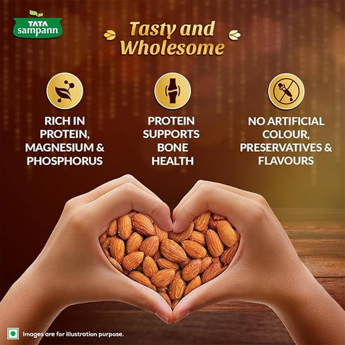 Tata Sampann Classic Salted & Roasted Almonds/Badam